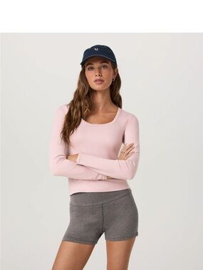 Vuori Women’s Long-Sleeve Scoop Neck Top - Pink